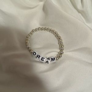 Dream beaded silver bracelet.